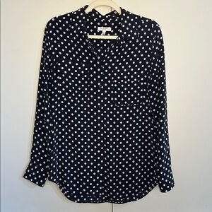 Equipment 100% Silk Polka Dot